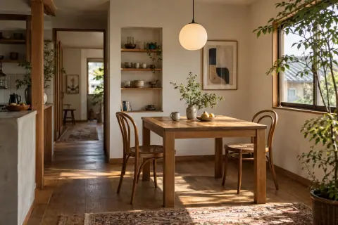 好きな街で暮らす、カフェのような窓辺（AI生成イメージ）
